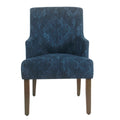 Homepop Meredith Dining Chair Patterned Indigo
