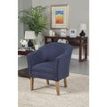 Homepop Navy Chunky Textured Accent Chair