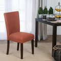 Homepop Parson Dining Chair Textured Solid Everly Cayenne Single