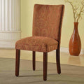 Homepop Parsons Dining Chair Red And Gold Damask