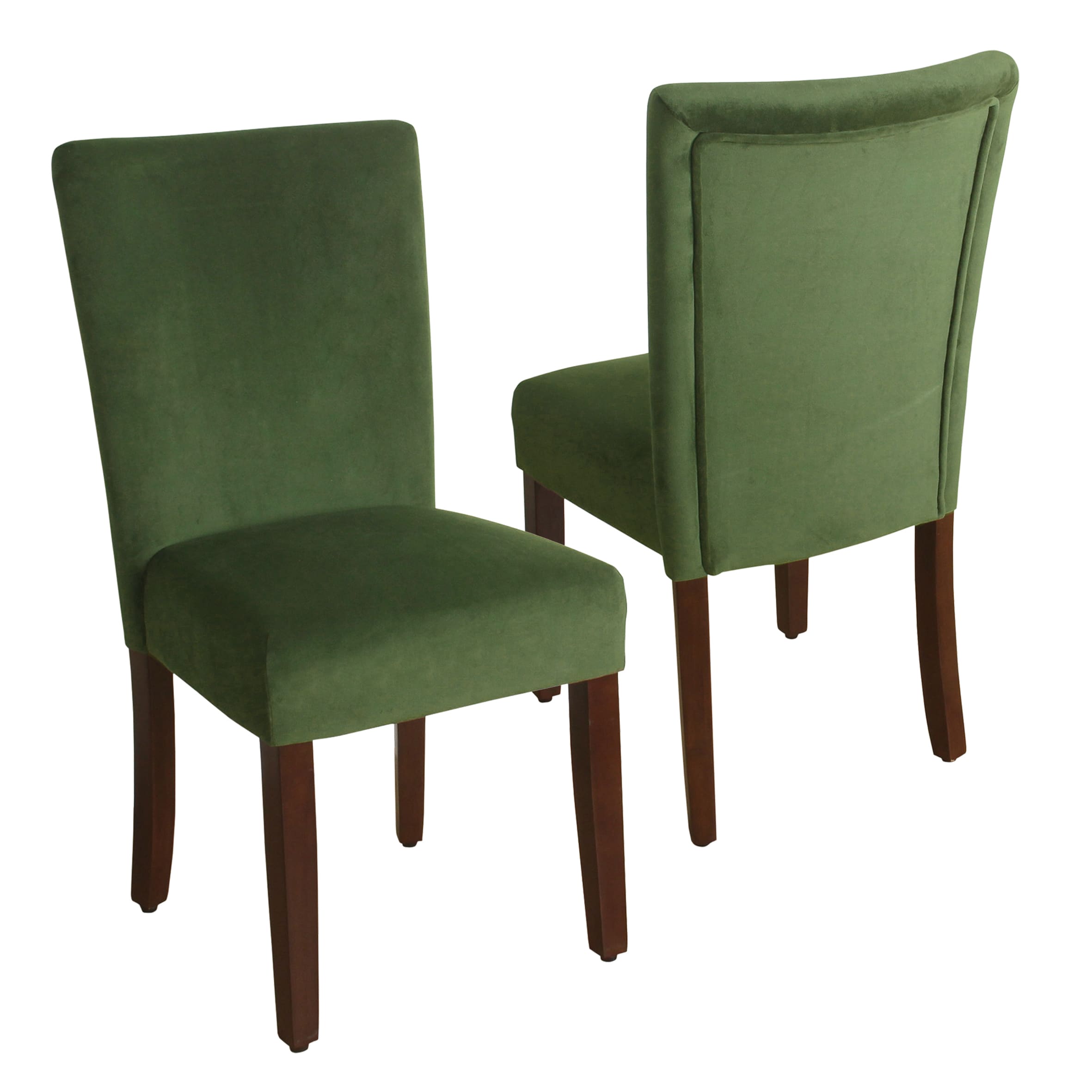 Homepop Green Velvet Parson Dining Chair Set Of 2