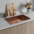 Homeroots 10 X 30 Gold Stainless Steel Undermount Kitchen Sink 30.00 In. X 10.00 In. X 18.00 In.