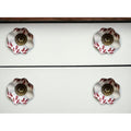 1.5 X 1.5 X 1.5 White Burgundy And Copper Knobs 12 Pack 1.5 X 1.5 X 1.5