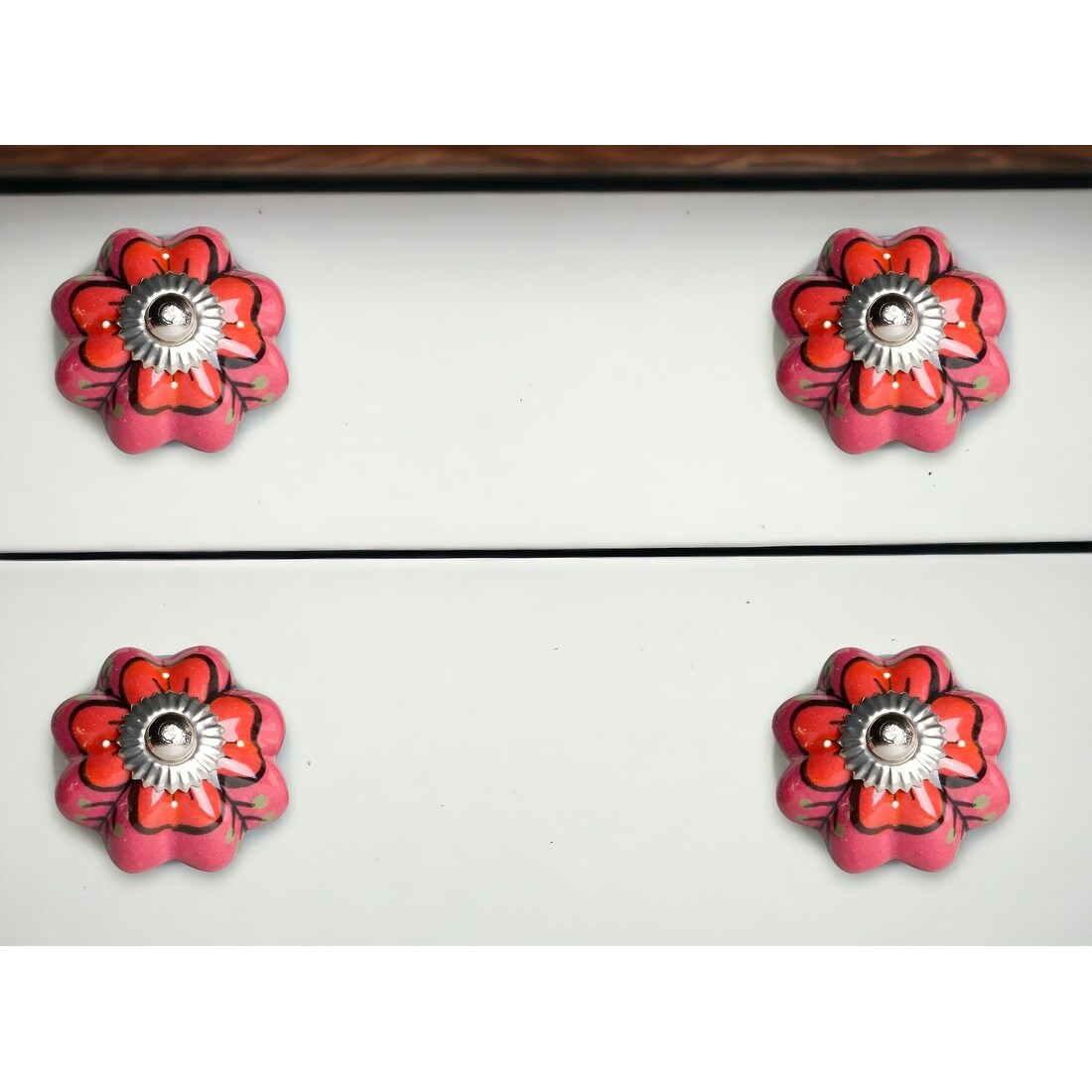 1.5 X 1.5 X 1.5 Pink Red And Green Knobs 12 Pack 1.5 X 1.5 X 1.5