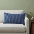 Homeroots 14 X 14 Blue Cotton Blend Pillow