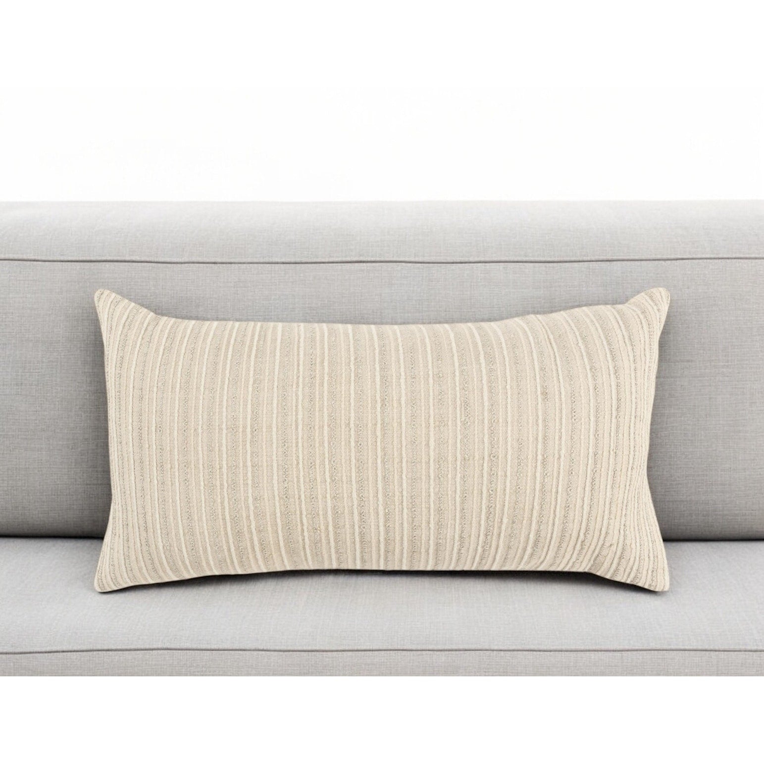 Homeroots 14 X 14 Natural Cotton Blend Pillow