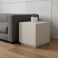 Homeroots 20 Beige Marble Square Block End Table 20.00 In. X 20.00 In. X 20.00 In.