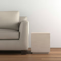 Homeroots 20 Natural Distressed Solid Wood Square Block End Table 18.00 In. X 20.00 In. X 18.00 In.