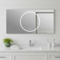 Homeroots 24 Lighted Frameless Anti Fog Bathroom Vanity Mirror 47.24 In. X 23.62 In. X 1.18 In.