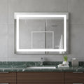 Homeroots 24 Lighted Frameless Anti Fog Bathroom Vanity Mirror 31.70 In. X 23.60 In. X 1.20 In.