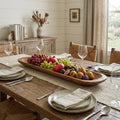 Homeroots 30 Natural Solid Wood Oval Dough Bowl 30.00 In. X 6.00 In. X 2.50 In.