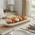 Homeroots 30 White Solid Wood Oval Dough Bowl 30.00 In. X 6.00 In. X 2.50 In.