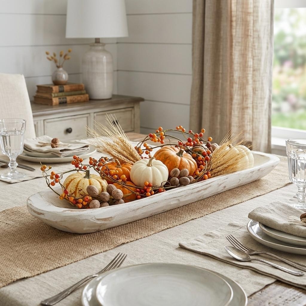 Homeroots 30 White Solid Wood Oval Dough Bowl 30.00 In. X 6.00 In. X 2.50 In.