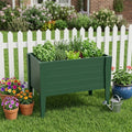 Homeroots 30 X 36 Mahogany Heavy Duty Plastic Rectangular Raised Garden Bed