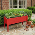 Homeroots 30 X 72 Mahogany Heavy Duty Plastic Rectangular Raised Garden Bed
