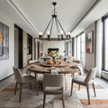 Homeroots 32 X 37 X 32 8 Bulbs Rope Pendant Lamp 32.00 X 32.00 X 37.00