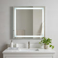 Homeroots 35 Lighted Frameless Bathroom Vanity Mirror 35.31 In. X 35.31 In. X 0.94 In.