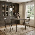 Homeroots 36 Brown Square Solid Wood And Metal Dining Table 36.00 In. X 36.00 In. X 36.00 In.