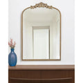 Homeroots 36 Gold Arch Iron Framed Accent Mirror 24.00 In. X 36.00 In. X 1.50 In.