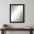 Homeroots 45 Dark Brown Framed Accent Mirror 35.00 In. X 45.00 In. X 2.00 In.