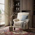 Homeroots 48 Gold Artificial Manzanita Tree In Gold Planter Pot 12.00 In. X 48.00 In. X 26.00 In.