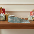 Homeroots 4 Green And Gold Glittered Merry Christmas Wired Ribbon