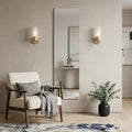 Homeroots 59 Silver Frameless Full Length Hanging Mirror 14.96 In. X 59.05 In. X 0.51 In.