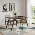 Homeroots 59 Walnut Wood Dining Table 59.00 In. X 30.00 In. X 35.00 In.