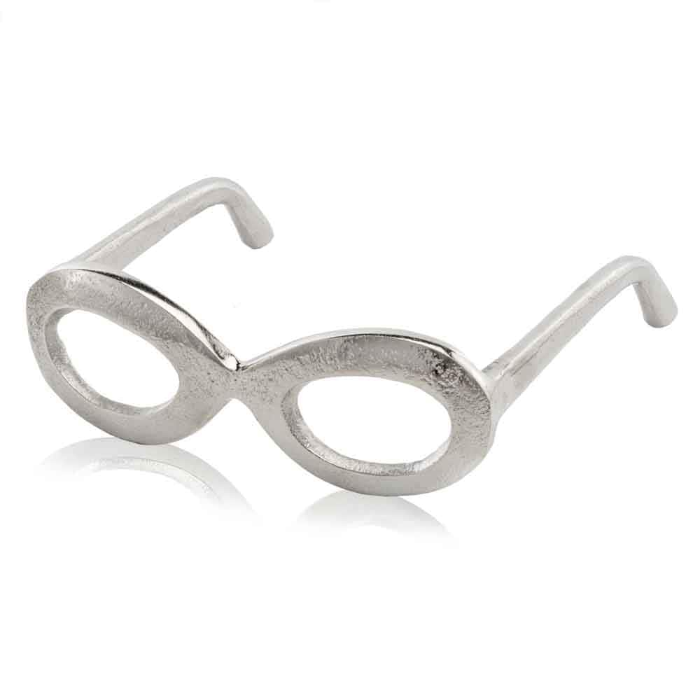 6.5 X 6.5 X 2.5 Silver Oval Glasses 2.5 X 6.5 X 6.5