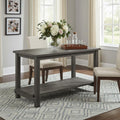 Homeroots 60 Gray Wood Dining Table 60.00 In. X 36.00 In. X 30.00 In.