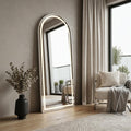 Homeroots 60 Silver Arch Lighted Freestanding And Wall Mounted Framed Full Length Mirror 15.70 In. X 59.80 In. X 0.90 In.