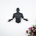 Homeroots 6 X 4 Black Resin Bursting Man Hanging Dimensional Sculpture