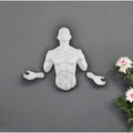 Homeroots 6 X 4 White Resin Bursting Man Hanging Dimensional Sculpture