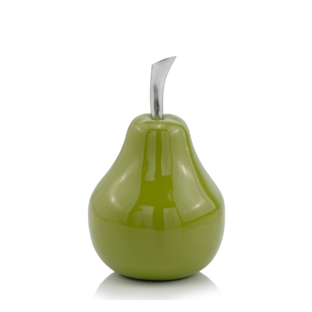 4.25 X 4.25 X 7 Green Aluminum Small Pear 7 X 4.25 X 4.25