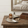 Homeroots 7 Silver Crescent Cast Iron Vanity Tray 6.50 In. X 1.00 In. X 5.50 In.