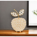 5.5 X 5.5 X 8 Gold Crystal Apple 8 X 5.5 X 5.5
