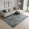 Homeroots Abstract Contemporary Rectangle Area Rug 7 X 10
