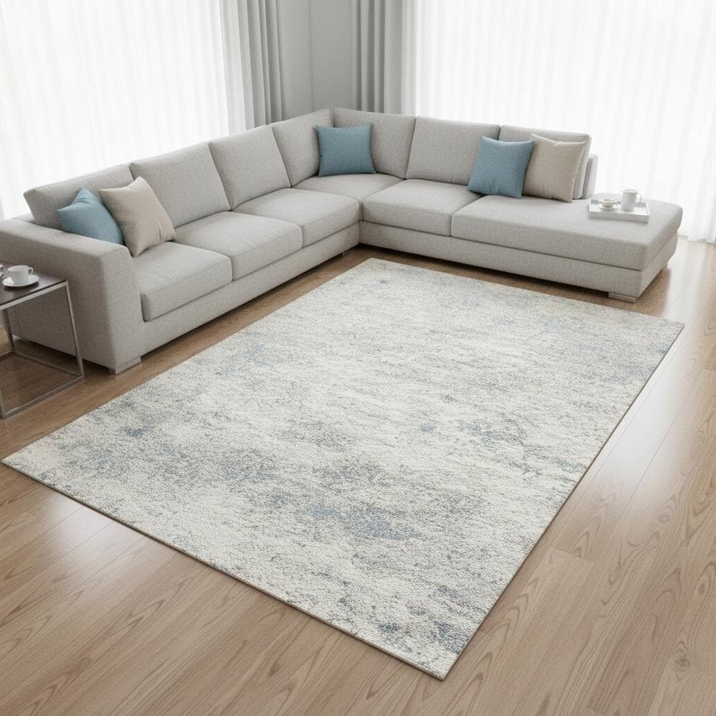 Homeroots Abstract Modern Rectangle Area Rug