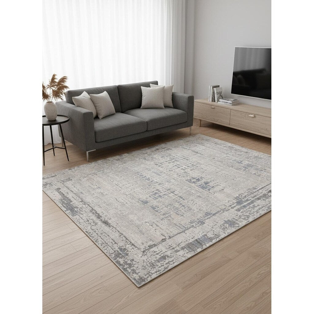 Homeroots Abstract Modern Rectangle Area Rug 5 X 8