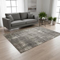 Homeroots Abstract Modern Rectangle Area Rug