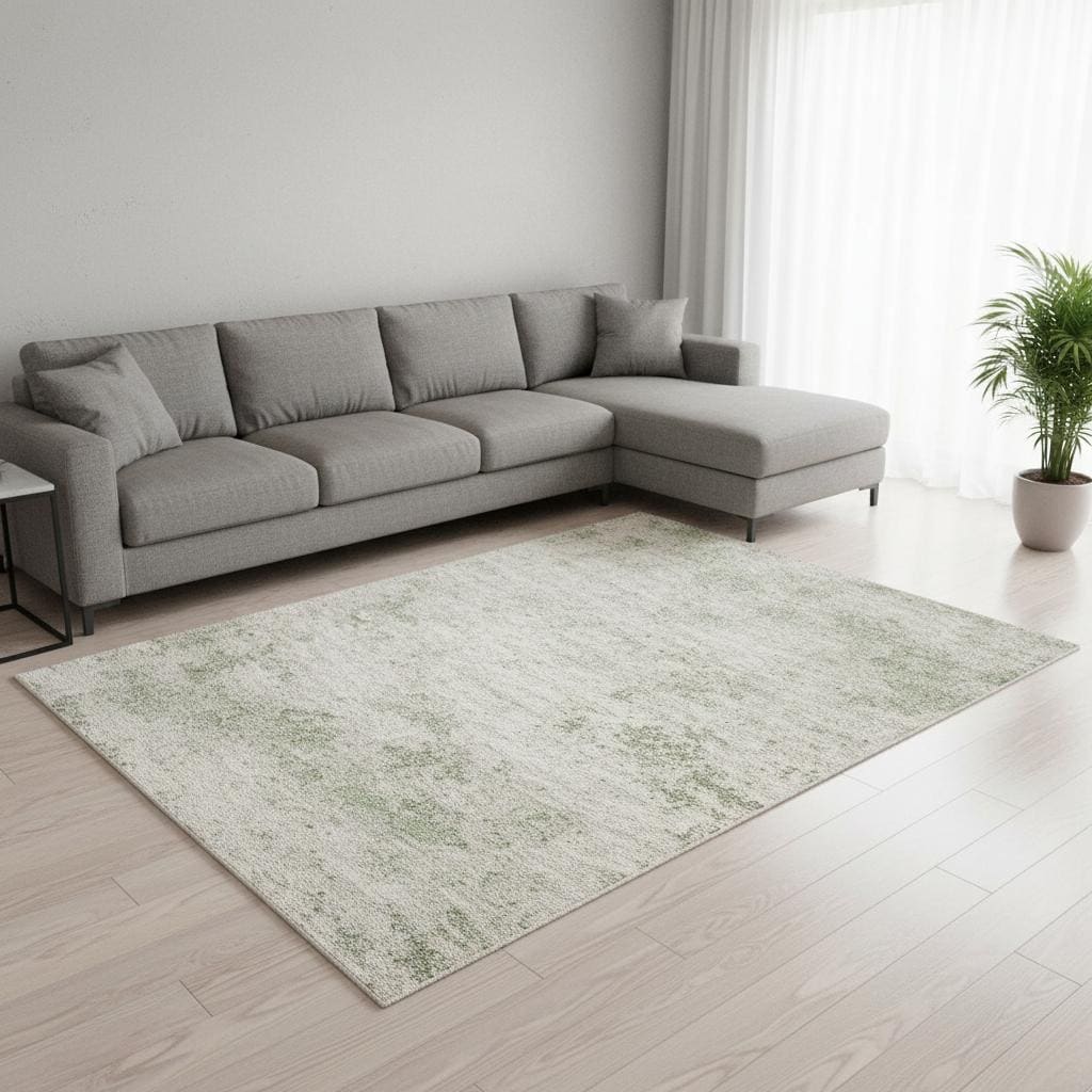 Homeroots Abstract Modern Rectangle Area Rug