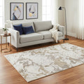 Homeroots Abstract Modern Rectangle Area Rug 5 X 8