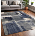 Homeroots Abstract Modern Rectangle Area Rug 5 X 8