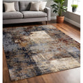 Homeroots Abstract Modern Rectangle Area Rug 5 X 8