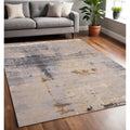 Homeroots Abstract Modern Rectangle Area Rug 5 X 8