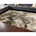 Homeroots Abstract Modern Rectangle Area Rug 8 X 10