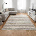 Homeroots Abstract Modern Rectangle Area Rug 8 X 11
