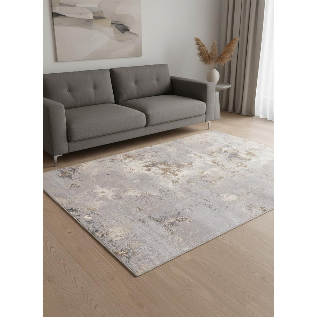 Homeroots Abstract Modern Rectangle Area Rug 5 X 8