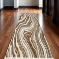 Homeroots Abstract Modern Runner Area Rug 2 X 8
