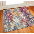 Homeroots Abstract Modern Square Area Rug